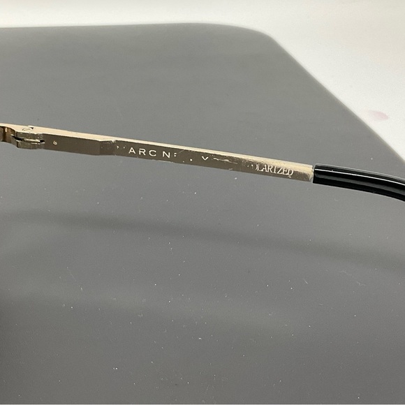 Marc New York aviator polarized gold brown sunglass - Picture 5 of 10